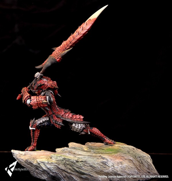 Hunter (Rathalos Armor, Male), Monster Hunter, Kinetiquettes, Pre-Painted, 1/10